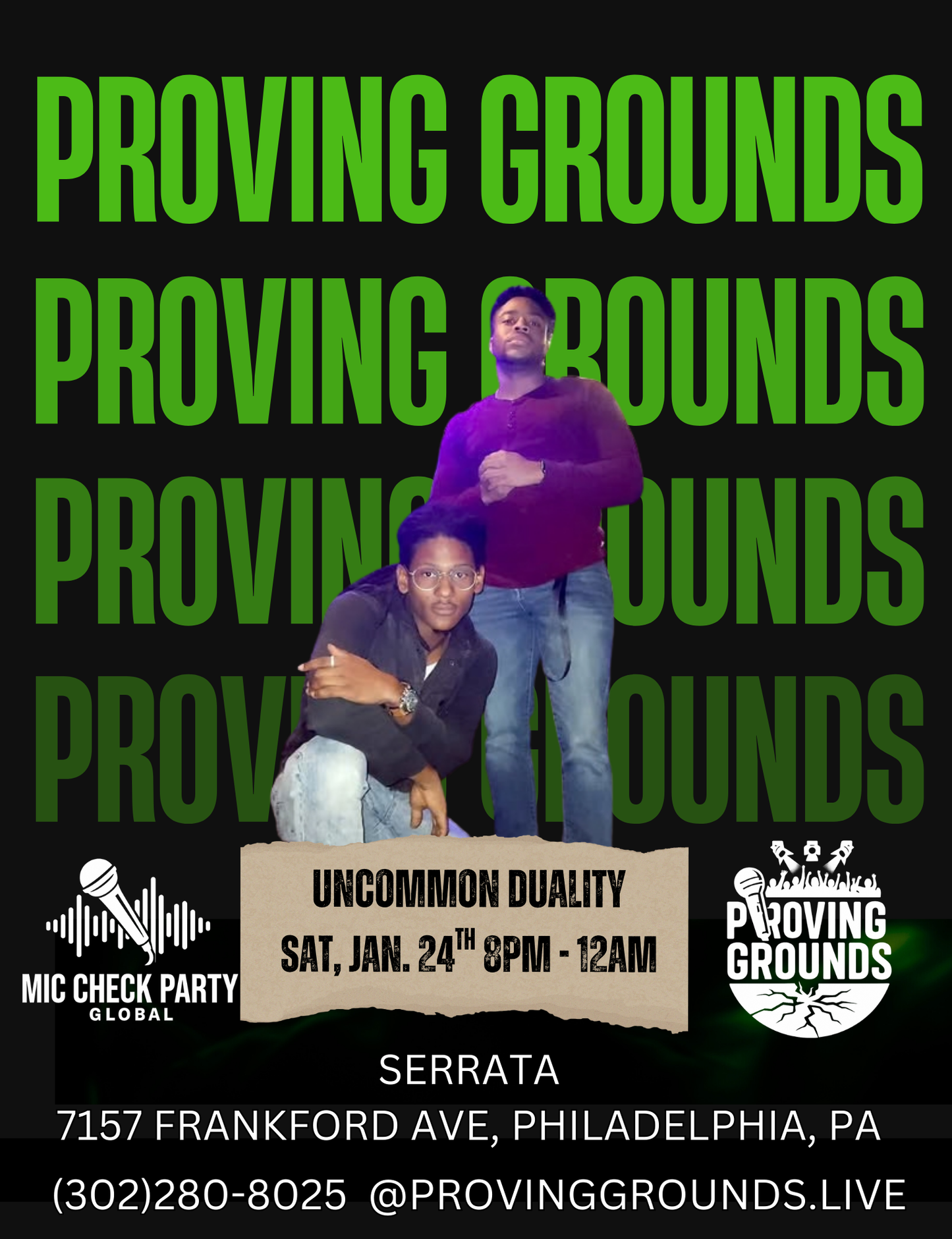 Proving Grounds Philadelphia (POSTPONED)